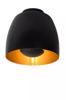 Deckenleuchte Metall Schwarz Gold Loft E27 Ø24 cm...