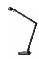 LED Schreibtischleuchte flexibel Schwarz 90 cm 3000 K