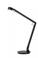 LED Schreibtischleuchte flexibel Schwarz 90 cm 3000 K