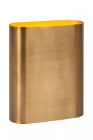 Wandleuchte Up Down Metall in Gold H:20 cm E14 2-flmg