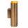 Wandleuchte Up Down Metall in Gold H:20 cm E14 2-flmg