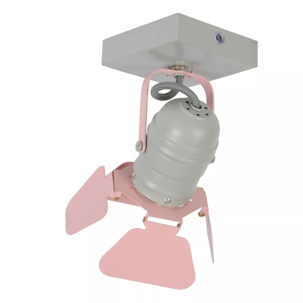 Deckenstrahler Kinder Metall Pink L:16 cm GU10 flexibel