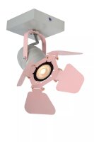 Deckenstrahler Kinder Metall Pink L:16 cm GU10 flexibel