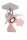 Deckenstrahler Kinder Metall Pink L:16 cm GU10 flexibel