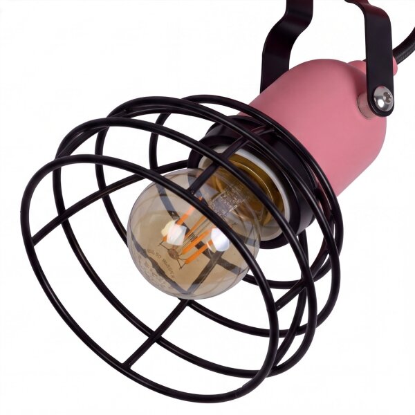 Deckenstrahler Kinder Rosa E27 schwenkbar B:10,5 cm