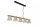 Pendelleuchte Beton Holz Grau E14 110 cm 5-flammig
