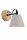 Wandstrahler Beton Holz Grau E14 T:21 cm verstellbar
