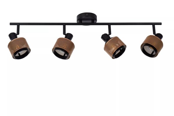 Deckenspot Bronze Schwarz 4-flmg 74 cm E14 beweglich