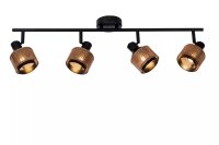 Deckenspot Bronze Schwarz 4-flmg 74 cm E14 beweglich