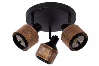 Deckenspot Bronze Schwarz 3-flmg B:35 cm E14 beweglich