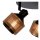 Deckenspot Bronze Schwarz 3-flmg B:35 cm E14 beweglich