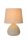 Tischlampe Keramik Stoff Beige E14 26 cm klein blendarm