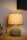 Tischlampe Keramik Stoff Braun E14 26 cm klein blendarm