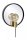 Spiegelleuchte Wand Holz Schwarz H:33 cm E27 bis 25 W