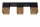 Deckenlampe Metall Gold Schwarz L:54 cm E27 3-flammig