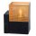Wandleuchte Industrial Schwarz Gold Metall E27 B:10 cm