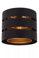 Elegante Deckenleuchte Schwarz Gold Metall E27 Ø26 cm