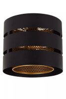 Elegante Deckenleuchte Schwarz Gold Metall E27 Ø26 cm