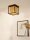 Deckenlampe Metall Gold Schwarz B:20 cm E27 Industrie