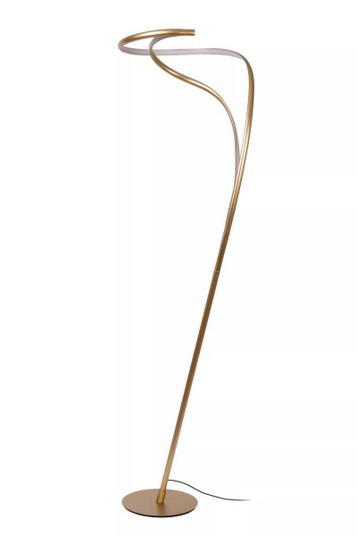 Geschwungene LED Stehleuchte Gold 180 cm 2700 K Modern