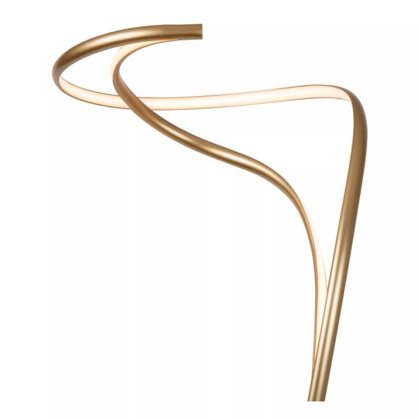 Geschwungene LED Stehleuchte Gold 180 cm 2700 K Modern