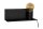 Schwarze Wandlampe E27 Metall L:35 cm E27 Kabel Stecker