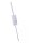 Weiße Wandlampe E27 Metall L:35 cm E27 Kabel Stecker