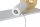 Weiße Wandlampe E27 Metall L:35 cm E27 Kabel Stecker