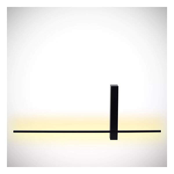 LED Wandleuchte indirekt Schwarz B:60 cm 2700 K 230 lm