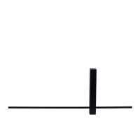 LED Wandleuchte indirekt Schwarz B:60 cm 2700 K 230 lm