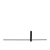 LED Wandleuchte Aluminium Schwarz 90 cm indirekt 2700 K