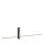 LED Wandleuchte Aluminium Schwarz 90 cm indirekt 2700 K