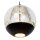 LED Pendelleuchte Glas Metall Schwarz 2700 K 5-flammig