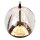 LED Pendelleuchte Glas Metall Schwarz 2700 K 5-flammig