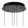 LED Pendelleuchte Glas Metall Schwarz 2700 K 5-flammig