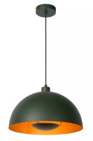 Pendelleuchte Metall Grün Gold E27 Ø40 cm...