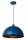 Pendelleuchte Metall Blau Gold E27 Ø40 cm Industrial
