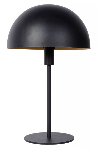 Schwarze Tischlampe Metall indirekt E14 40 cm Industrie