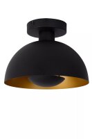 Deckenleuchte Industrial Metall Schwarz Ø25 cm...