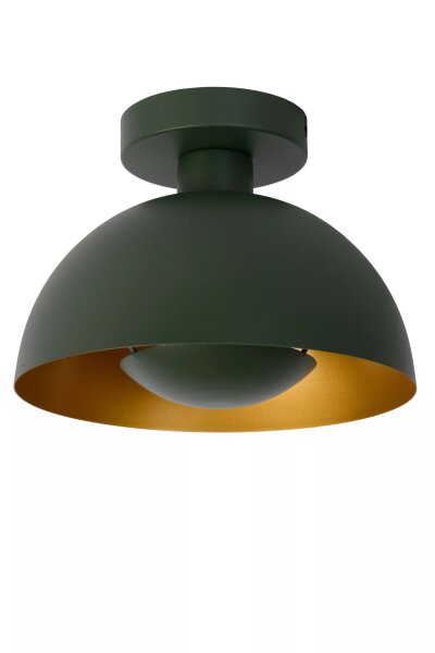 Deckenleuchte Industrial Metall Grün Ø25 cm rund E27
