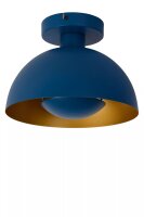 Deckenleuchte Industrial Metall Blau Ø25 cm rund E27