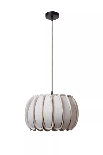Hängelampe blendarm Filz Grau E27 rund Ø30 cm Modern