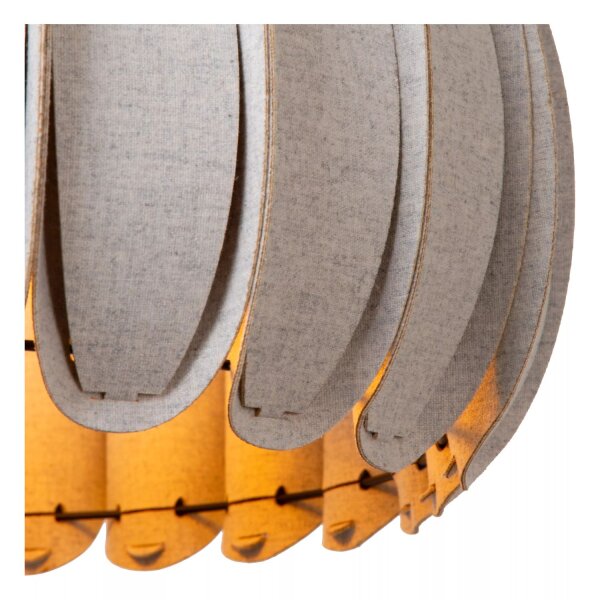 Hängelampe blendarm Filz Grau E27 rund Ø30 cm Modern