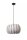 Hängelampe blendarm Filz Grau E27 rund Ø30 cm Modern