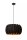 Hängelampe blendarm Filz Schwarz E27 rund Ø40 cm Modern