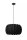 Hängelampe blendarm Filz Schwarz E27 rund Ø40 cm Modern