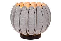 Tischleuchte blendarm Filz Grau E27 19,5 cm Modern