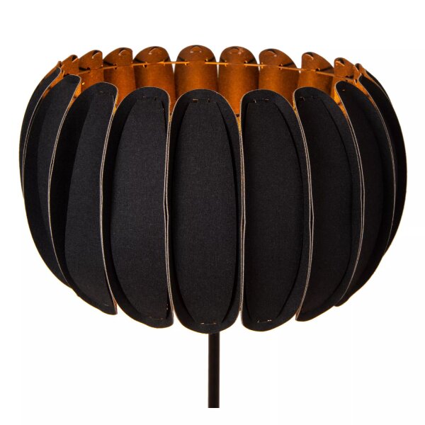 Stehleuchte blendarm Filz Schwarz E27 156 cm gemütlich