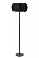Stehleuchte blendarm Filz Schwarz E27 156 cm gemütlich