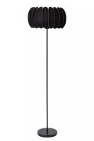 Stehleuchte blendarm Filz Schwarz E27 156 cm gemütlich